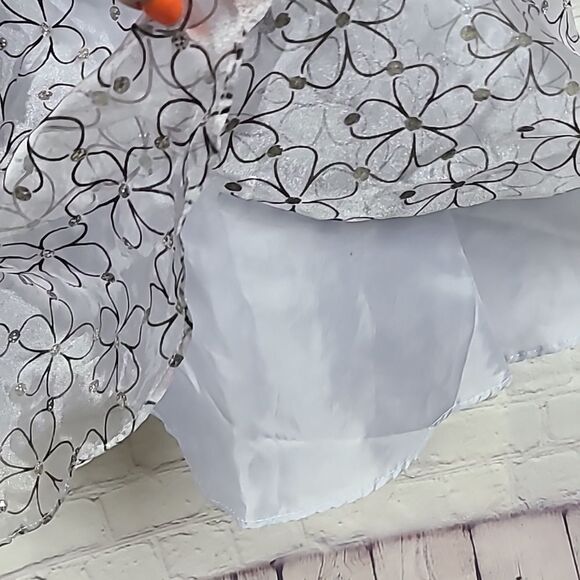 Girls Formal Dress Black Velvet Hot Pink Silver Glitter Flower Girl Occasion 7 - Picture 4 of 12